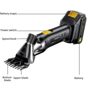 21V Lithium Battery Cordless Electric Scissors Brushless Motor 30MM Cutting Capacity Fast Sheep Clipper Wool Shearing Hand held