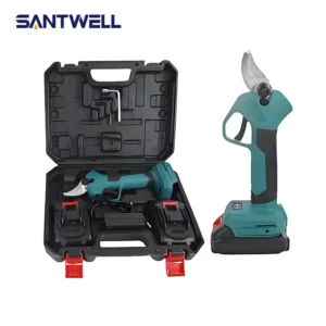 21V Lithium Battery Cordless Pruning Shears Professional 25mm Electric Branch Cutter with Carbon Steel Blade for Garden Tree