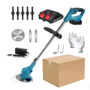 21V Lithium Battery Power Electric Grass Cutter Cordless DIY Garden Tools for Lawn Cutting