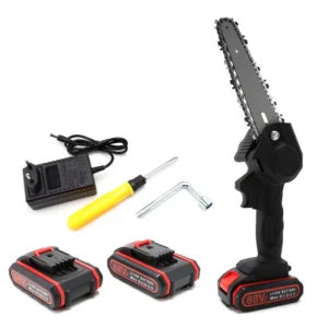 21V Mini Cordless Chainsaw 6 Inch Portable Electric Saw Pruning Garden Power Tool for Makita Battery Woodworking Logging