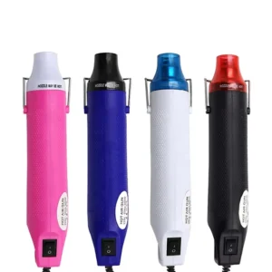 220V Home DIY Multi Purpose Heat Tool Soft Ceramic Hot Air Gun 300W Temperature Gun with Supporting Seat Shrink Plastic DIY