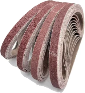 25pcs set 50sets carton 330mm*10mm Aluminium Oxide SANDING BELT Mixed Air Finger Sander Grit P60 80 100 120