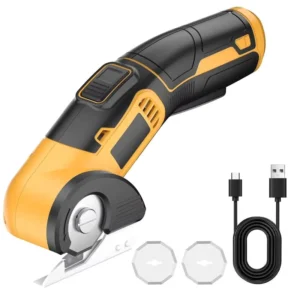 3.6V Cordless Electric Scissors Rechargeable Power Shears for Cardboard Fabric Carpet Leather Plastic for Crafting Sewing