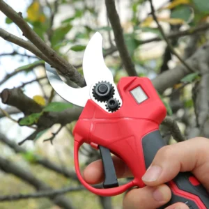 30cm Portable 21V Lithium Ion Cordless Electric Pruning Shear Hedge Shears for Garden Wireless Secateurs