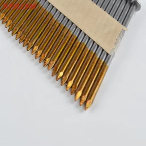 34 Degree Roofing Nail Coil Nails Half Take Nail Gun with Smooth Shank Steel Material Carton Exported Sizes 50 63 75 83 90