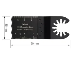 35*40MM Oscillating Multi Tool HCS Saw Blade Quick Release High Carbon Steel Saw Blade for Plastic Wood Soft Metal Cutting