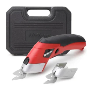 3pc 3.6V Cordless Electric Power Scissors Rapid Fabric Paper PVC Rechargeable Cutters with 2 Cutting Heads and Carry Case