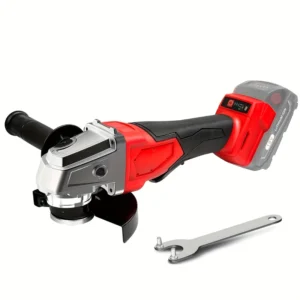 4-1/2 Inch Professional Cordless Brushless Angle Grinder Battery Powered 8000 RPM Complete with 5 Grinding Discs