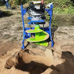 4 Stroke High Power 196cc 224cc Gasoline Diesel Engine Earth Auger Machine Max 60cm Depth 1 Year Warranty
