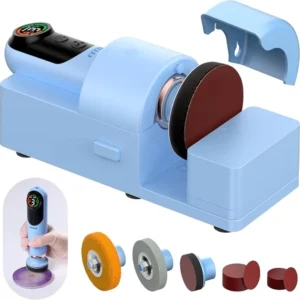 4 in 1 Electric Resin Sanders Polisher 2000mAh*2 Large Battery Capacity Powerful 3 Speed LCD Display Compact