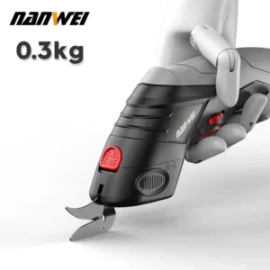 4.2V Cordless Electric Power Scissors Rechargeable Cutters with 2 Cutting Heads and Case