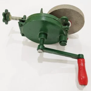 5 Inch Heavy Duty Iron Hand Crank Bench Grinder No Power Needed Manual Grinding Wheel for Africa Farm & Garden Tools