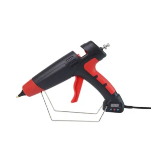 500W Electric Adjustable Temperature Hot Melt Glue Gun Copper Nozzle Plastic Housing 11mm Glue Sticks Digital Display for DIY