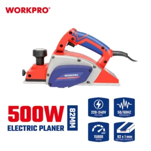 500W Portable Electric Industrial Handheld 82mm Wood Planer Woodworking Tool