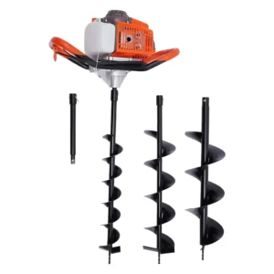 52CC 1500W Gas Powered Post Hole Digger Earth Auger Drill Single Cylinder Gasoline Engine