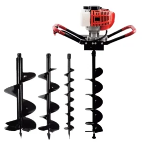 52cc Earth Auger 2 Stroke Power Drills EA520 Hand Push Drilling Machines With Drill Bit