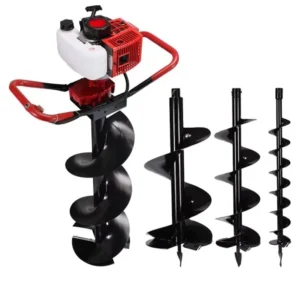 52cc Earth Auger 2 Stroke Power Drills EA520 Hand Push Drilling Machines With Drill Bit