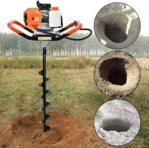 52cc Seed-Planting Gasoline Engine Metal Earth Auger Power Earth Drill for Soil Helical Soil Auger