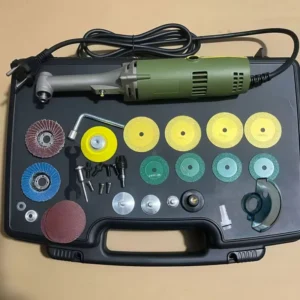 550W Mini Angle Grinder Corded Portable Die Grinder with Complete Accessories for Metal Cutting Grinding Polishing Construct