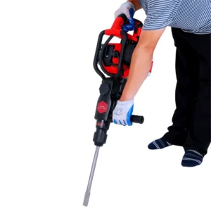58 Type 52CC 1250W Gasoline Hammer Drill Portable 2 Stroke Gasoline Jack Hammer Handheld Mining Rock Drilling Machines 55J Force