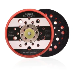 5Inch 44 Holes Hook and Loop Grinding Backup Plate Dust free Electric Sanding Disc Backing Pad for Polishing Woodwork Metalwork