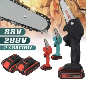 6 Inch Brushless Lithium Ion Rechargeable Chainsaw Wood Home Mini Saw Outdoor Portable Logging Power Tool