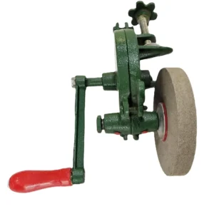 6 Inch Heavy Duty Iron Hand Crank Bench Grinder No Power Needed Grinding Wheel for Farm Home Garden Tools