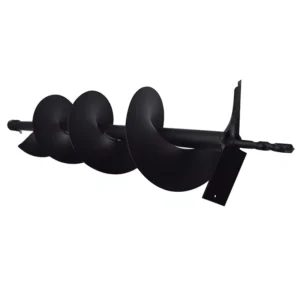 6-in Black Earth Auger Drill Bit Garden Plant Flower Rapid Planter Compatible Gas Powered Post Fence Hole Digger 3/4