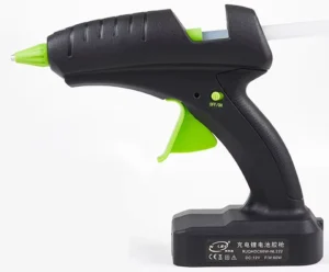 60W 12V Cordless Hot Melt Glue Gun Rechargeable Electric Heating Tool 2000mAh Lithium Battery 11mm Glue Stick for DIY Arts
