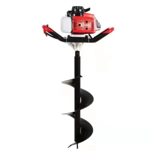 62CC 2.5KW Powerful Gasoline Earth Auger Ground Drill for Tree Planting Digging (100 300mm)