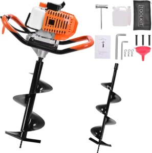63CC Gas Power Earth Augers Post Hole Digger Farm Garden Heavy Duty Ground Earth Auger Machine Post Hole Digger