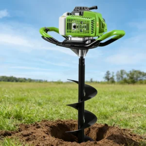 63CC Gas Powered Earth Auger Heavy Duty Drilling Machine 2 Stroke Air Cooled Gas Powered Digger for Planting Fencing