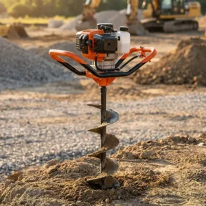 68cc 2 Stroke Gas Powered China Earth Auger Heavy Duty Soil Drill Industrial Post Hole Digger for Gardening Construction