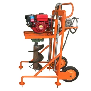 7.5HP 10HP Small Hand Push Digging Machine Earth Auger