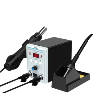 700W Digital Heat Gun Station with Fast Blower 110V 240V Straight Tip Temperature Adjustable Hot Air Gun for BGA Rework