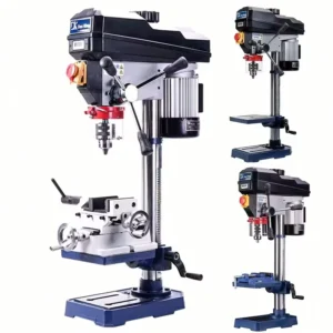 750W Mini Bench Drill Press with Infinitely Variable Speed Adjustable Height Precision Drilling Machine for Wood Metal