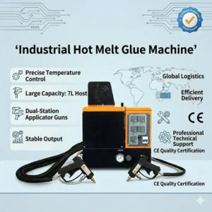 7L Electric Hot Melt Glue Equipment Adhesive Dispensing Gun Core Components Including Pump Bearing Gearbox New Food Cartons