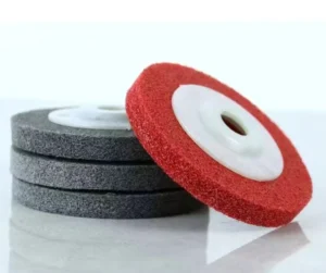 7p Nylon Fiber Grinding Wheel 100mm Non Woven Medium Hardness Round Bench Grinder Polishing Disc OEM & OBM Supported