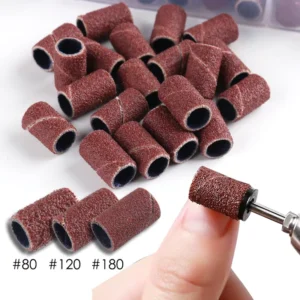 #80 #120 #180 Nail Art Sanding Bands Polish Remover Manicure Pedicure Electric Drill Machine Grinding Nail File Sanders