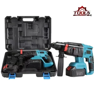 800W 21V Industrial Grade Multi purpose Portable Cordless Rotary Hammer Impact Drill Lithium Brushless 4Ah 22.9ft lb Drilling