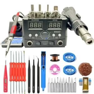 8582D Digital Display Repair Station Hot Air Gun Welding 936 Constant Temperature Soldering Irons Efficient Welding Repair Tool