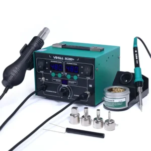 862BD+ SMD BGA Hot Air Heat Gun Rework Constant-Temperature Soldering Station 2 In1 Repairing Mobile Phone