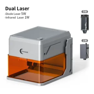 A1pro 5W+1W Compact Size Portable Dual Laser Engraver for Detailed Work on Metal Leather Fabric Plastic Items