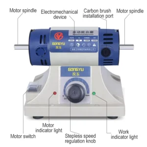 AT BS 049 750W Motor Bench Grinder with Double head Design