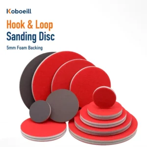 Abrasive Disc 5 Inch 125mm Foam Backed Disc Aluminum Oxide Flexible Sanding Disc for Car Paint Surface Preparation