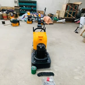 Automatic Concrete Floor Grinder 220V Single Phase Walk Behind Marble Polisher with 4Kw Motor Pump & Engine
