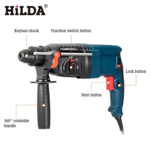 Best Selling Electric Demolition Hammer Drills Power Tools Breaker Drilling Machine Drills Electric Rotary Hammer