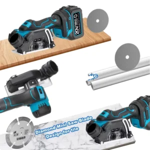 Brushless 3 Inch Mini Industrial Angle Grinder Compact Cut-Off Tool for Wood Metal 18V Battery Compatible