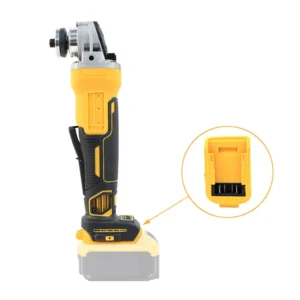 Brushless Cordless Angle Grinder 125mm Works with DeWalt 20V Battery for Cutting & Grinding