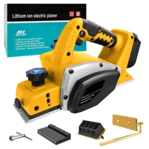 Brushless Electric Planer 15000RPM Cordless Handheld Power Planer Carpenter Home DIY 20V Battery No Battery